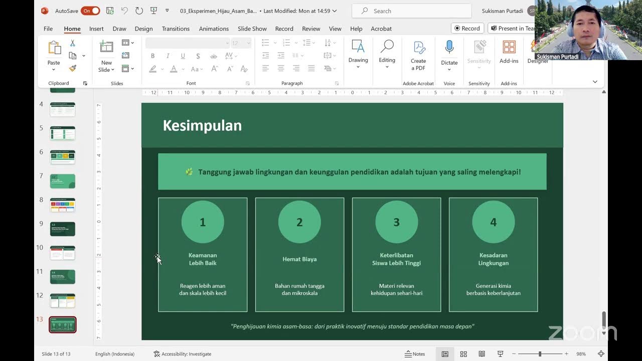 Eksperimen Hijau untuk Asam Basa