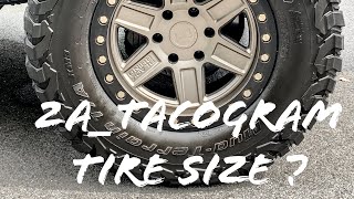 Tacoma Tire Size