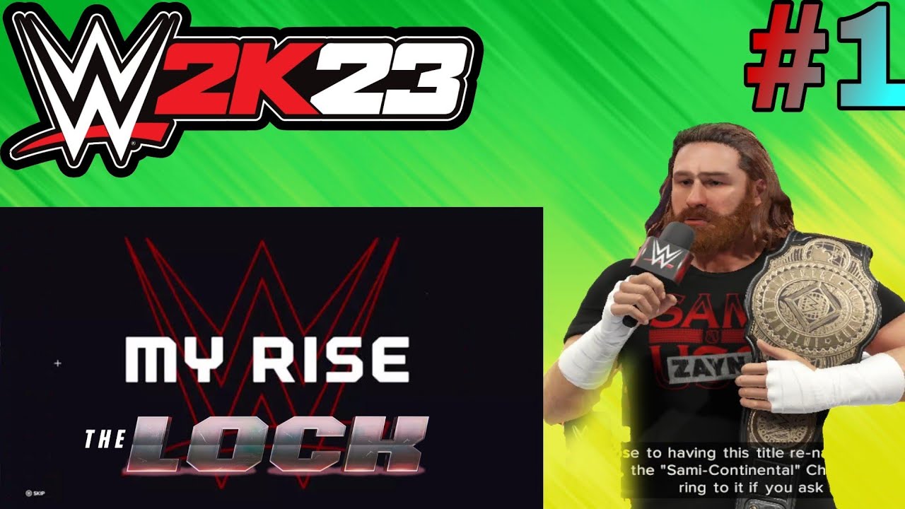 WWE 2K23 My Rise Debut The Lock 2K23 Gameplay 1 YouTube