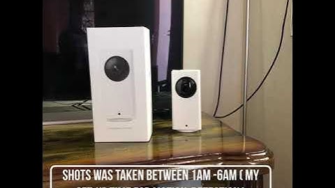 XIAOMI DAFANG IP CAM NIGHT MOTION DETECTION FOOTAGE