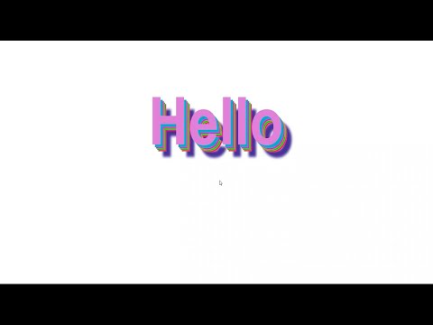 TEXT SHADOW ANIMATION EFFECT WITH CSS