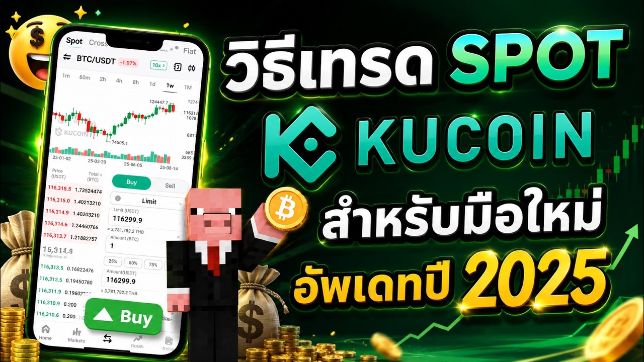 ⁣วิธีเทรด Spot หรือ การซื้อเหรียญบนแอป Kucoin อัพเดทปี 2025 สำหรับมือใหม่ เข้าใจง่าย ทำตามได้ทันที !!