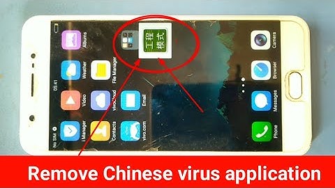 Remove Engineering mode all vivo handset Chinese language sticker in Hindi