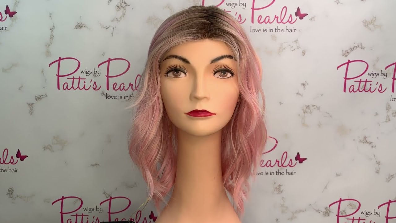 Dalgona 16" Wig by Belle Tress in Rose Gold | 360 Degree View 