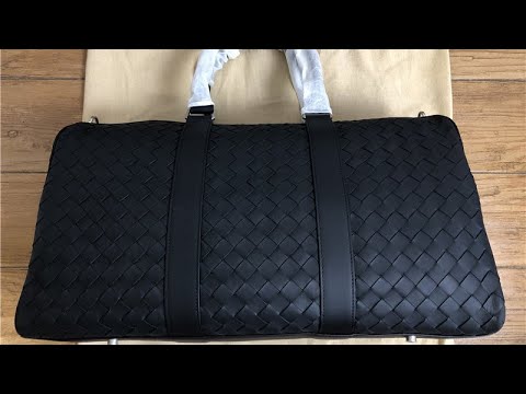 Bottega Veneta Large Intrecciato Duffle Black