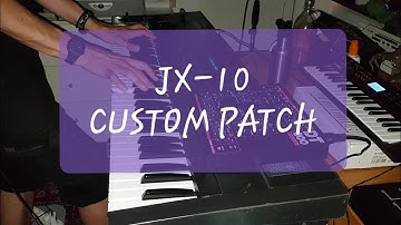 Roland Super JX-10 Custom piano patch DT800 video game vibes 80s synthesizer synthpop vintage keys