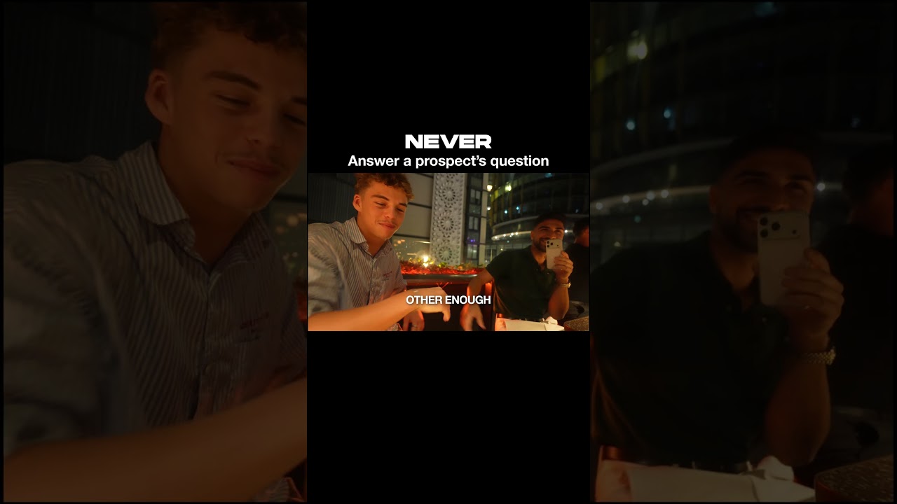 Orlando Santucci | NEVER Answer a prospect's question
