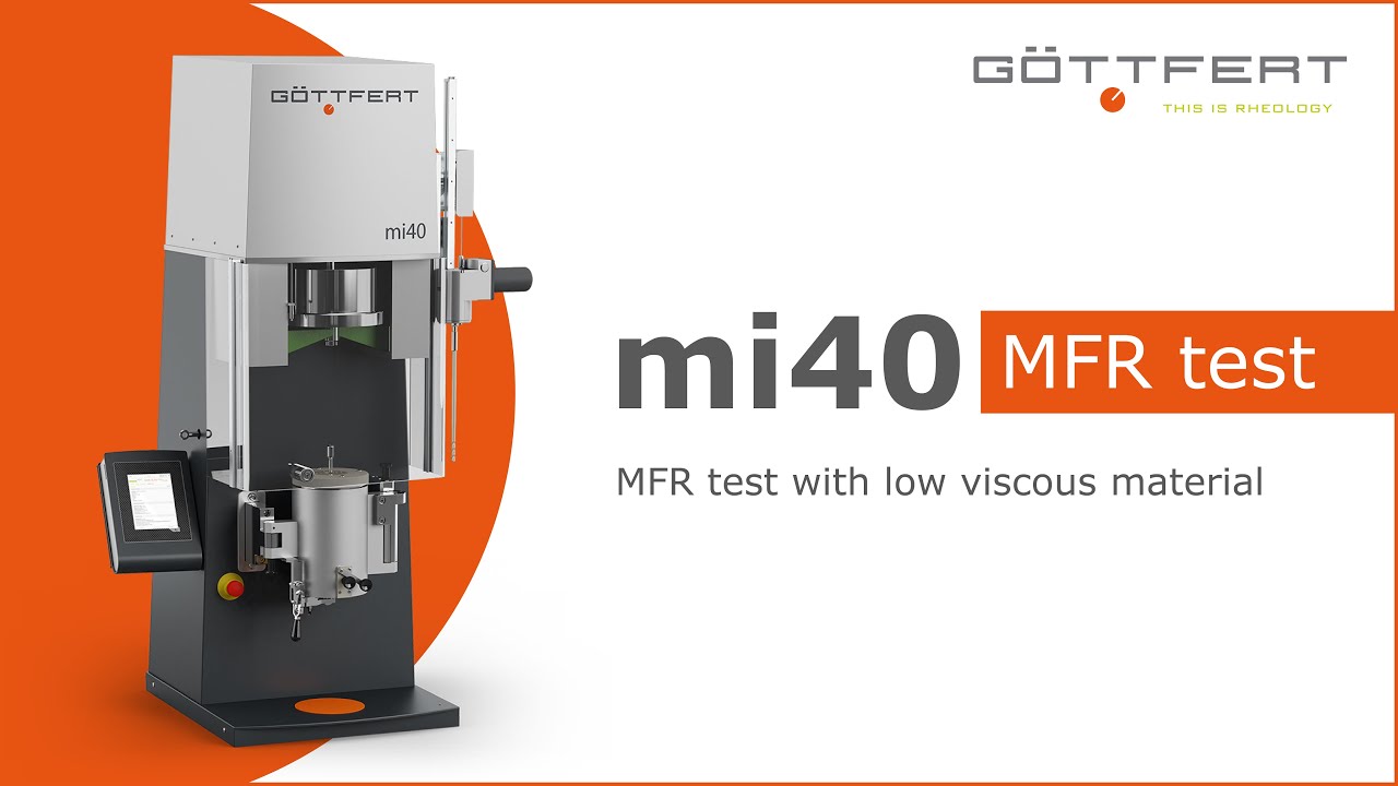 Melt Flow Indexer mi40 | GÖTTFERT - YouTube