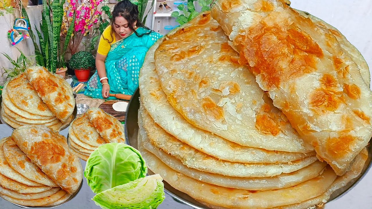 বাঁধাকপির পরোটা একবার এভাবে খেয়ে দেখুন এতটাই স্বাদ যে রোজ বানাবেন|paratha recipe