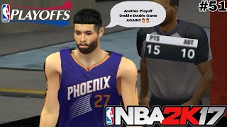 NBA 2K17 Mobile MyCareer EP #51 - Another Playoff "Double-Double" Game Again!!🤦‍♂️🤦‍♂️ (SFG3)