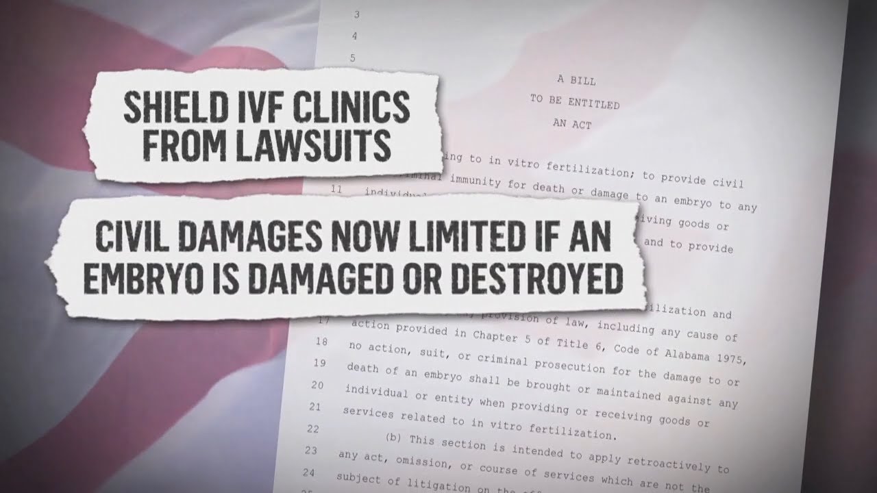 Alabama governor signs legislation protecting IVF providers from legal liability into law