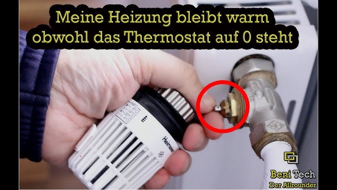 Heizung Thermostat wechseln erneuern Heizungsthermostat