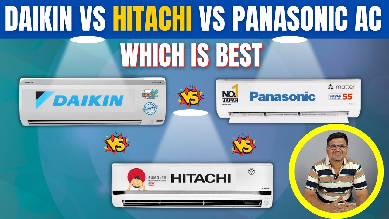 Daikin vs Hitachi vs Panasonic AC Comparison 2025 ⚡ Best 1.5 Ton