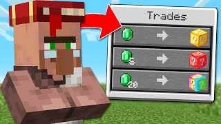 Minecraft, But Villagers Trade Lucky Blocks...