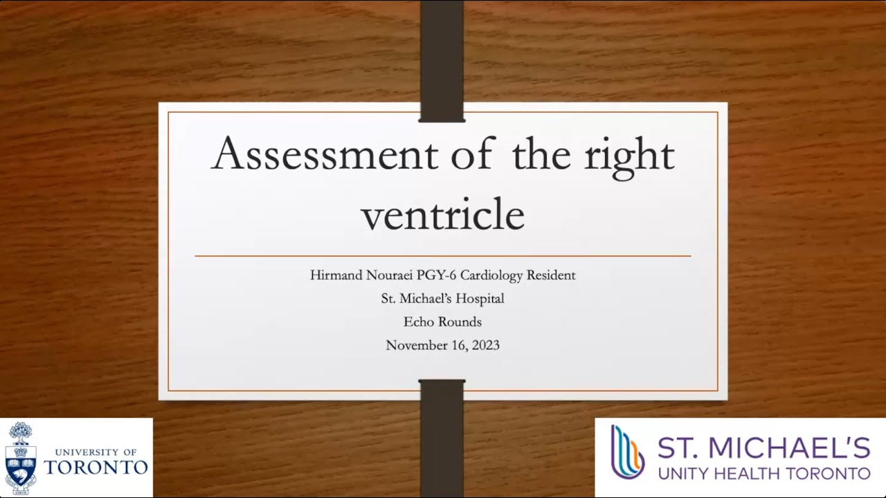 Echo assessment of the right ventricle
