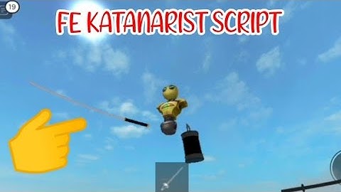 ROBLOX FE KATANARIST SCRIPT using FLUXUS EXECUTOR played at Fencing game - script link on comments