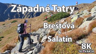 Brestova & Salatin peaks - Western Tatra Mountains - Rohace 🇸🇰 8K Slovakia