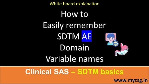 SDTM basics: AE concept map - Easily remember the names of AE domain