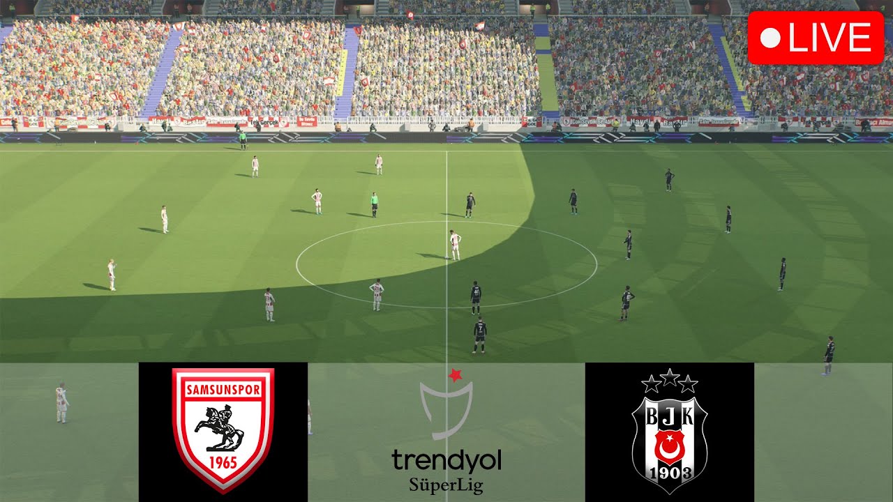 Yılport Samsunspor - Beşiktaş placar ao vivo, H2H e escalações