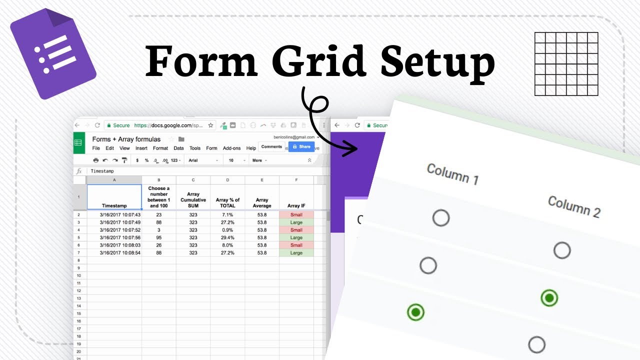 How to add Columns and Rows Google Forms (Simple Form Editing) - YouTube