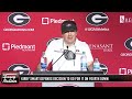 Georgia coach Kirby Smart scolds George Pickens after penalty
