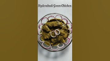 🌿Hyderabadi Green Chicken| Spicy and flavorful 💚🍗#shorts