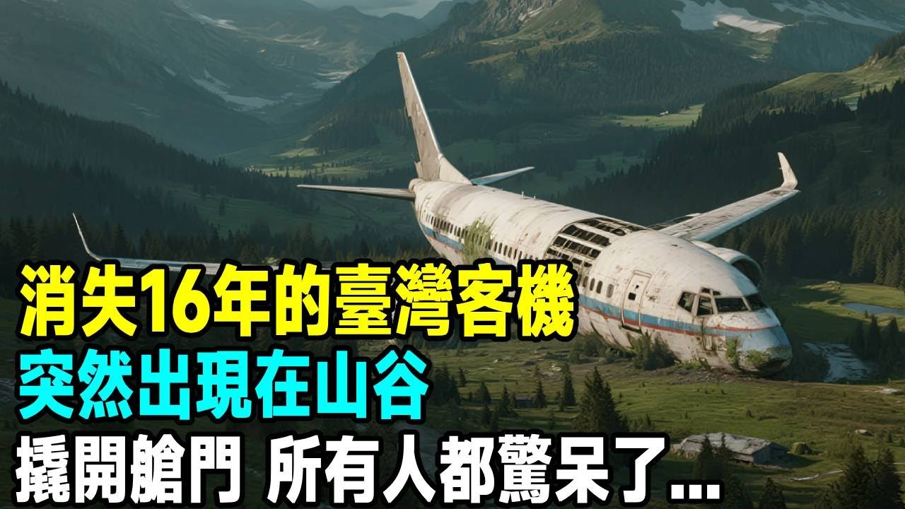 臺灣消失16年的客機，突然出現在山谷，撬開艙門後，所有人都驚呆了...「茶桌老故事」