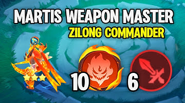 MARTIS WEAPON MASTER! 10 EMBERLORD 6 WM WITH ZILONG COMMANDER | MAGIC CHESS GO GO