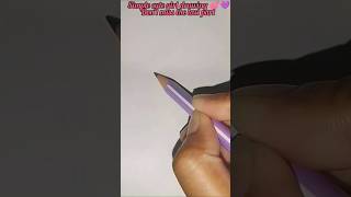 ।Simple and easy to draw Cute Girl 💕💜।।step by step girl drawing।#drawing #shortsfeed #song #sketch