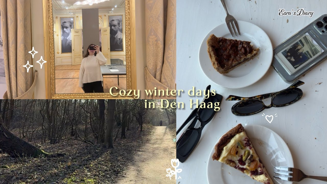 Cozy winter days in Den Haag | Studying dutch ,lots of walking, museum & coffee dates 