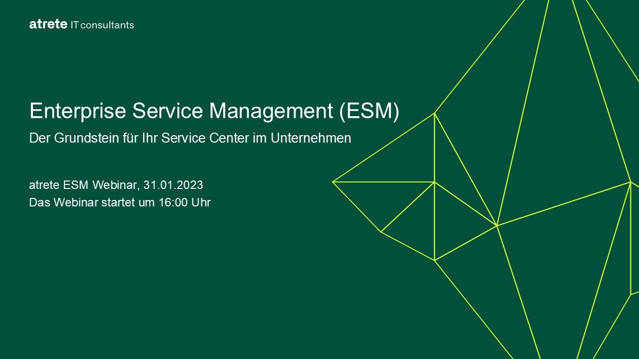 Effizienzsteigerung durch Enterprise Service Management; ESM: Ein Schlüssel zur Digitalisierung