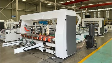 FFG fully automatic intelligent folder gluer machine #xinyu #carton #cardboard #packing #printer