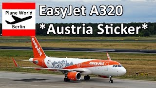 Easyjet Airbus A320 Austria Sticker In Berlin Tegel Airport