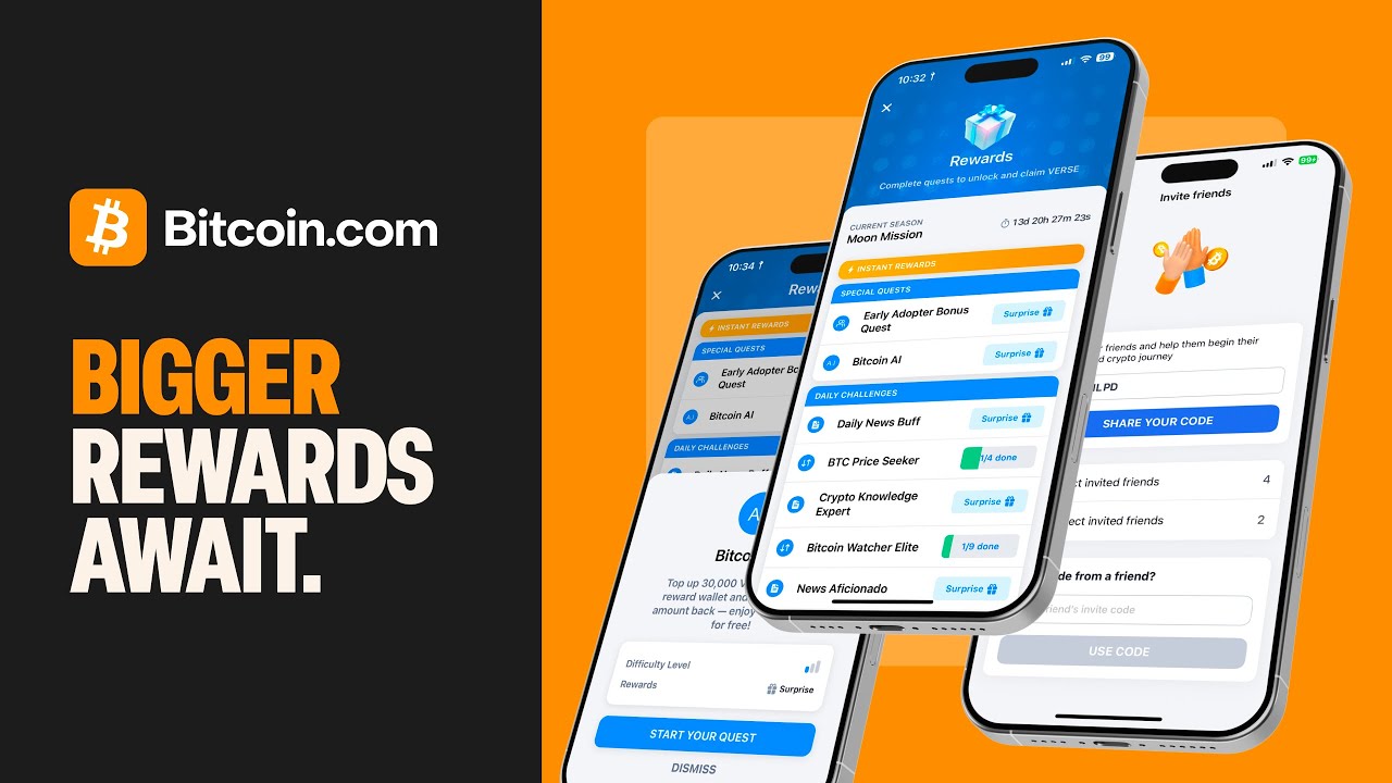 Your New & Improved Rewards Center Awaits 🎉 - Bitcoin.com