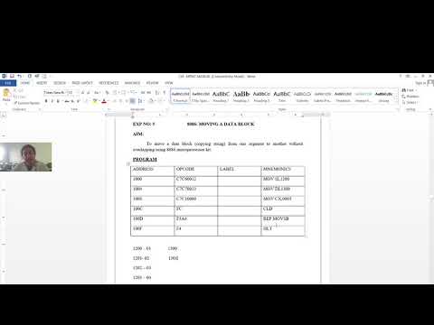 moving block of data in 8086