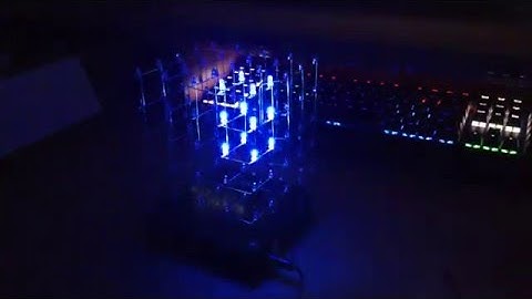 5x5x5 Blue Led Cube Velleman kit