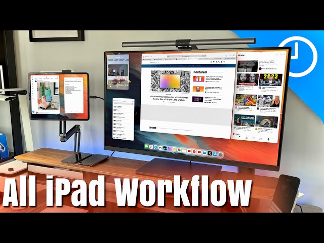 iPad Pro! My Only Computer | Full iPadOS 17 Workflow! class=