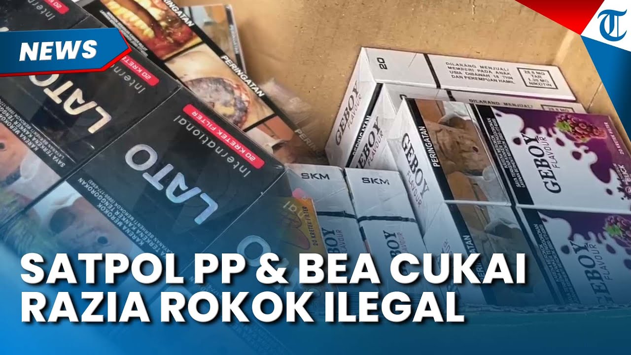 ROKOK ILEGAL DISIKAT! 6 Warung di Kota Bogor Jadi Sasaran Razia Satpol PP dan Bea Cukai