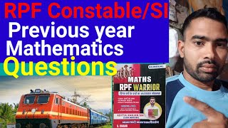 RPF constable,si best maths questions previous year