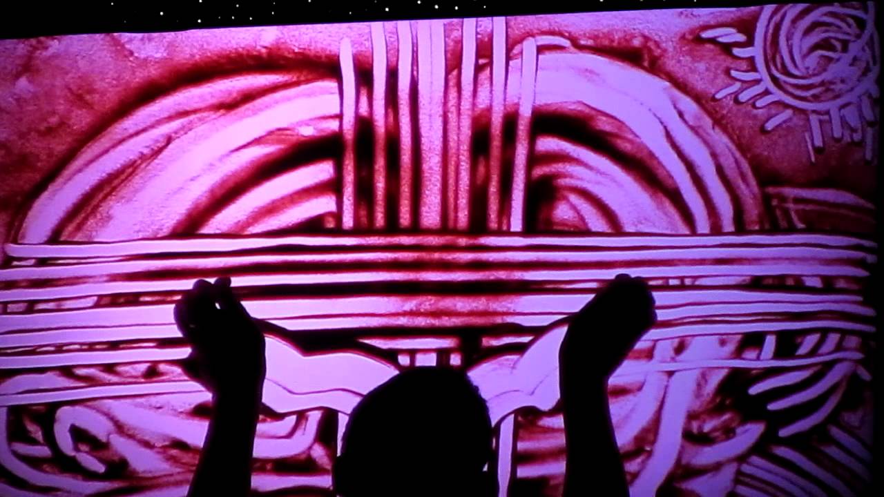 Beautiful Sand art presentation showing creation to the cross YouTube