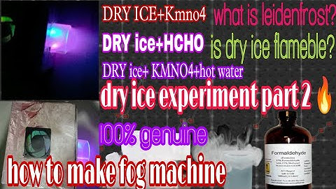 how to make fog machine//dry ice amezing experiment part 2