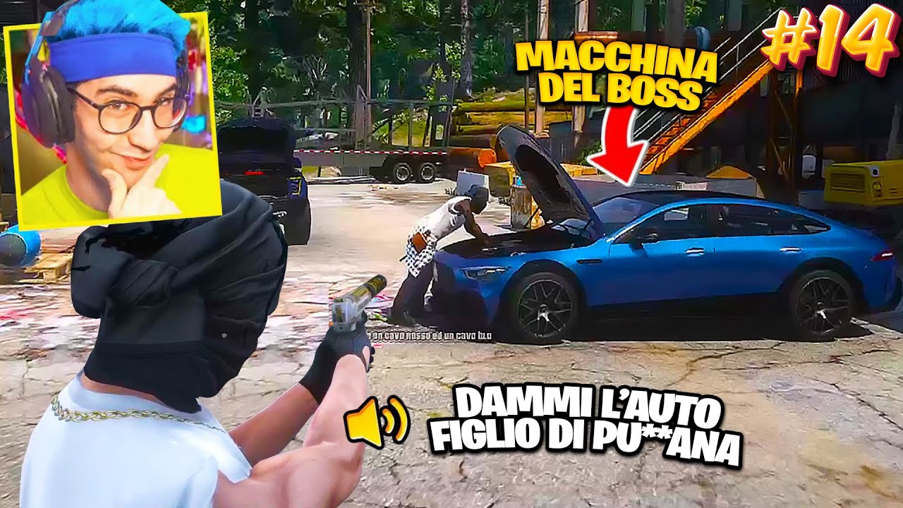 RUBO LA MACCHINA DEL BOSS DELLA MAFIA su GTA5 RP (AROBI ADVENTURE EP.14)