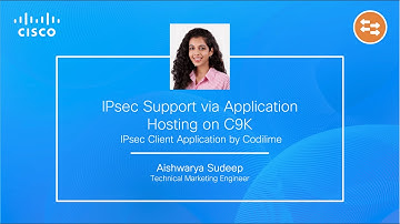 IPsec support via Application Hosting on Catalyst 9K