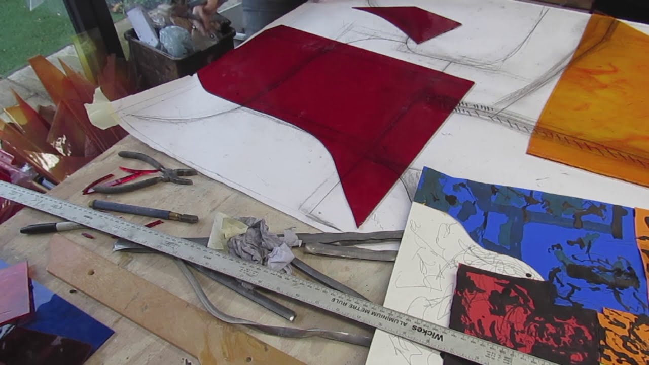 Sophie's Stained Glass | Drafting a Design and Selecting Glass - YouTube