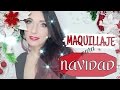 MAQUILLAJE para NAVIDAD🎄🎅 | plateado y rojo