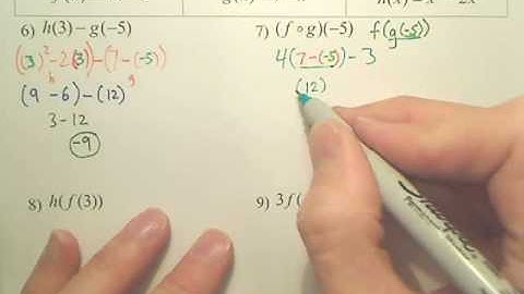 7.6b Function Operations - Algebra 2