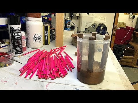 Woodturning - A Special Request - URN Made with Pink Pencils