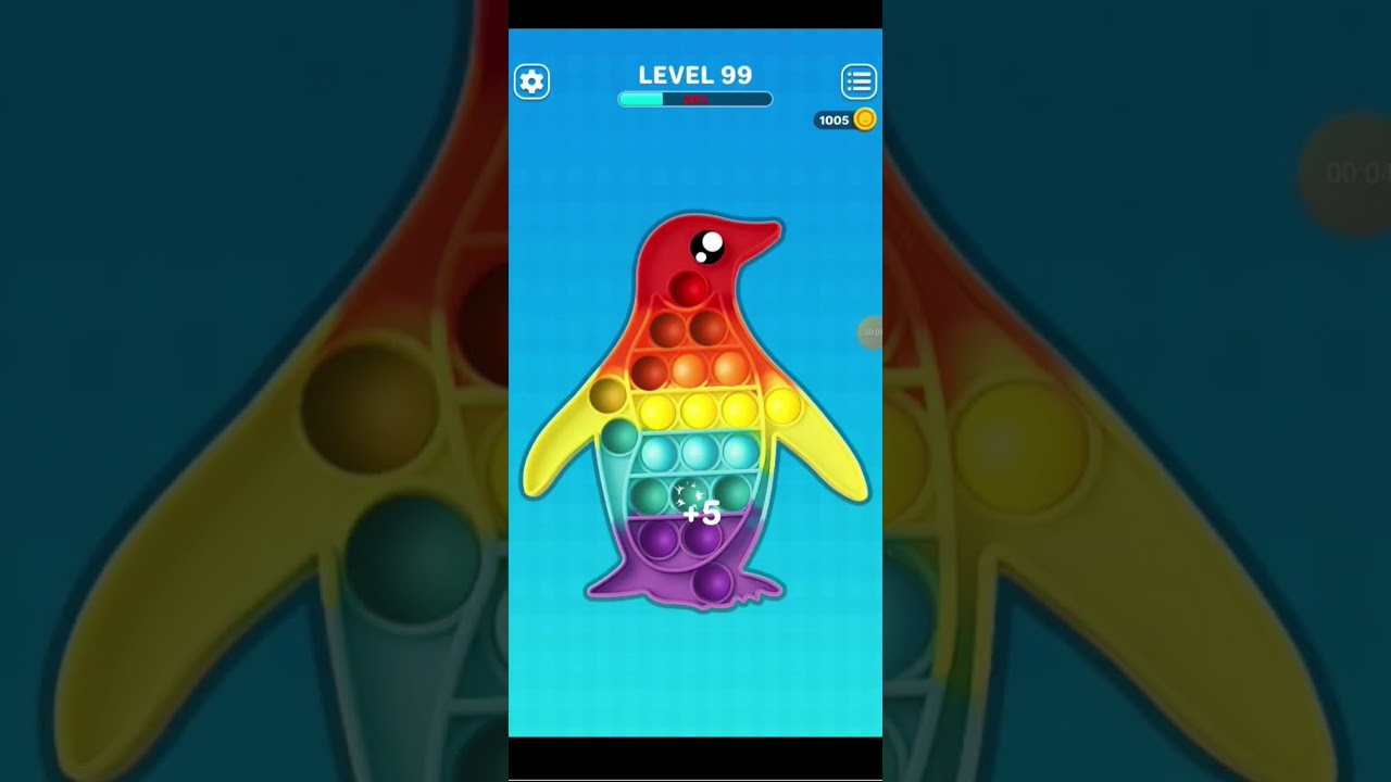 Pop It Fidget Challenge 🐧 | Fun & Relaxing Gameplay 