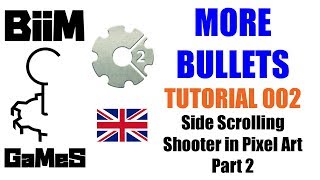 Construct 2/3 - Tutorial 002 - Side Scrolling Shooter (Pixel Art) Part 2 [More Bullets]