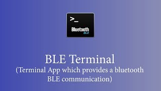 Android APP: BLE Terminal (v1.3.9 or newer) screenshot 1